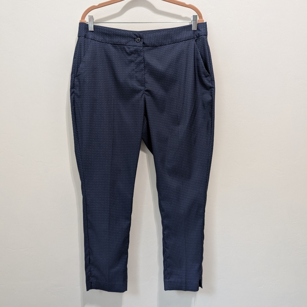 Greg Norman Curvy Women Blue TROUSERS Size 34" Waist